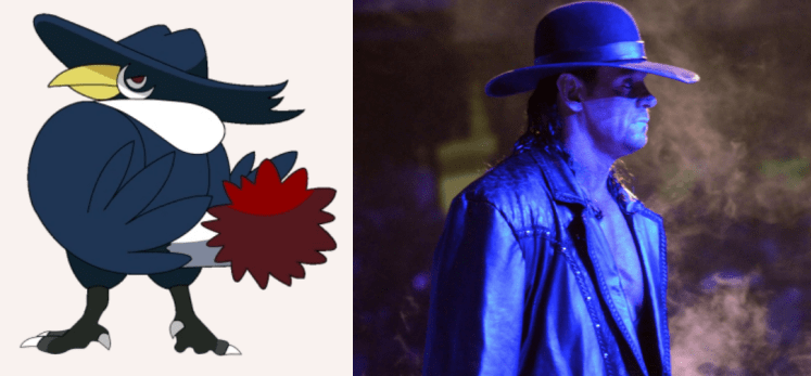 Honchkrow Undertaker 1024x475 - Which Pokémon Resemble WWE Superstars?